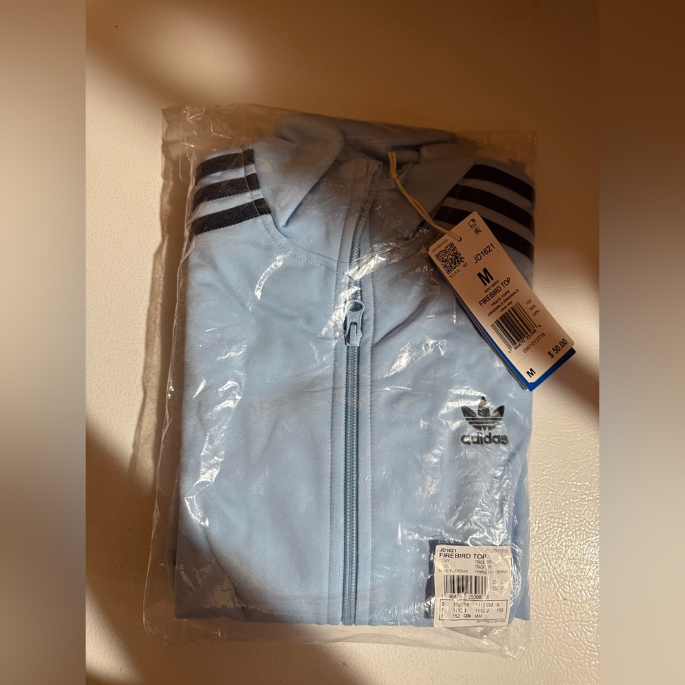 Adidas Kids Sky Blue Track Jacket - Picture 2 of 3